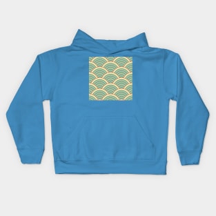 Geometric Waves Pattern Kids Hoodie